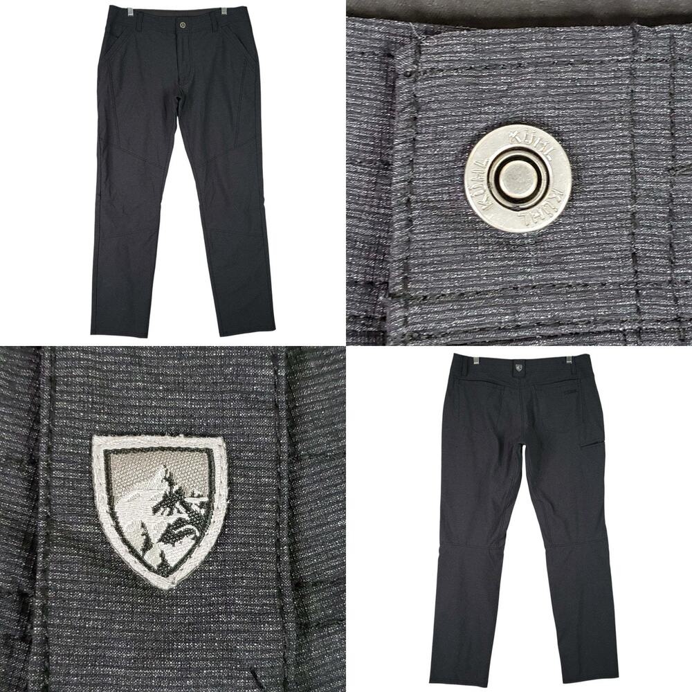 Kuhl Deceptr Pants Mens 34x32 Black Performance Outdoor Stretch Hiking Straight